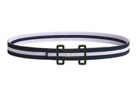 HERMES Nylon Belt Men's Purple/Black 3.2cm