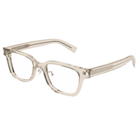 SAINT LAURENT Acetate Rectangular Eyeglass Frames Men's Brown