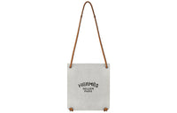 HERMES Aline Cotton Shoulder Bag, Crossbody Bag Women's Gray