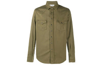 SAINT LAURENT Distressed Classic Western Shirt
