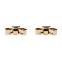 PRADA Gold Earrings Unisex Gold