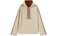 Loro Piana The Suitcase Stripe Bomber Jacket Jackets Coats Women's Beige