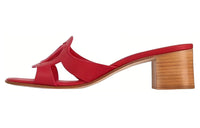 LOUIS VUITTON Isola Slide Slippers Women's Red