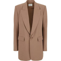 SAINT LAURENT Single Breasted Blazer 'Cappuccino'