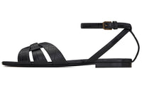 SAINT LAURENT Tribute Strap Sandals 0.5cm Women's Black