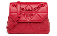 PRADA Spectrum Nappa Leather Shoulder Bag Crossbody Bag Women's Red
