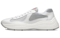 PRADA America's Cup Low-Top Casual Shoes Men's Silver White