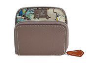 HERMES Silk'In Epsom Calfskin With Silk Lining Coin Purse Women's Elephant Grey/cream White