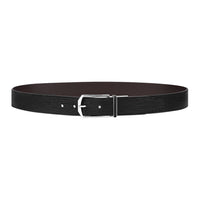 LOUIS VUITTON Calfskin Leather Belts Men's Black 3.5CM