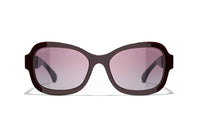 CHANEL Sunglasses Women's Burgundy