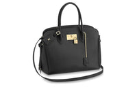 LOUIS VUITTON Cow Leather Shoulder Bag Crossbody Bag Handbag Women's Black