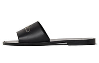 CELINE Rubber Sole Slide Slippers Women's Black