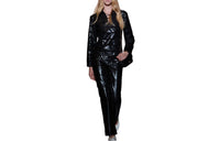 CHANEL 24 New Spring And Summer Arrivals Leather Pants Women's Black