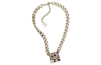 CHANEL Metal Resin Artificial Pearls Necklaces Women's Gold