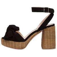 MIU MIU Strap Sandals Women's Black
