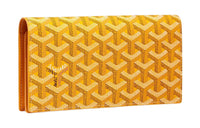 GOYARD RICHELIEU Canvas With Leather Wallet Unisex Yellow