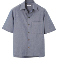 Loro Piana FW24 Shirt Men's Marine Blue Sandstone