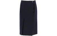 PRADA Casual Long Skirt Women's Dark Blue