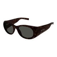 SAINT LAURENT Acetate Irregular Shape Sunglasses Women's Tortoiseshell