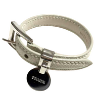 PRADA Leather Bracelets Women's White