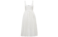 MIU MIU Sleeveless Dress Women's White