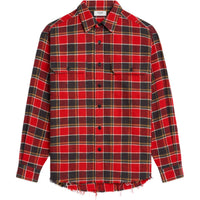 CELINE Loose Shirt In Checked Cotton