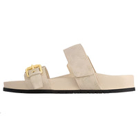 LOUIS VUITTON Slip-Resistant Slide Slippers Women's Beige
