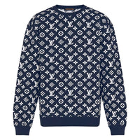 LOUIS VUITTON Lv Monogram Jacquard Crewneck