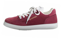 CHANEL Cushioning Impact Resistance Low-Top Skateboard Shoes Women's Red