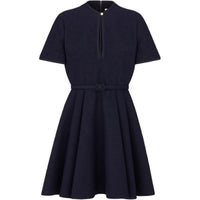 DIOR Short-Sleeved Dresses Women's Marine Blue