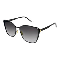 SAINT LAURENT Metal Cat Eye Sunglasses Unisex Black