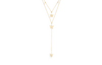 DIOR Metal Necklaces Women's Gold
