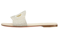 DIOR D Club Odor Resistant Slide Slippers Women's White