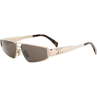 CELINE Rectangular Sunglasses Women's Tortoiseshell