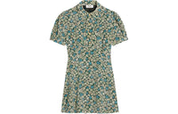 CELINE Babydoll Mini Dress In Crepe De Chine