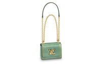 LOUIS VUITTON Twist Lizard Skin Shoulder Bag Crossbody Bag Mini Women's Green