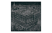 HERMES Roof Garden Silk Scarves Unisex