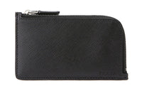 PRADA Cow Leather Wallet Men's Black