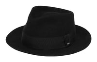 SAINT LAURENT Logo Plaaque Fedora Hat
