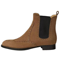 HERMES Short Chelsea Boots Women's Brown
