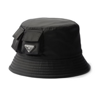PRADA Triangle Logo Bucket Hat