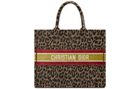 DIOR BookTote Velvet Handbag Regular Women's Beige