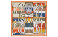 HERMES Silk Scarves Women's Orange