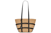 SAINT LAURENT Raffia Tote Bag, Shopping Bag, Handbag Regular Women's Natural Beige Yellow
