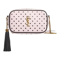 SAINT LAURENT Leather Camera Bag, Shoulder Bag Women's Pink