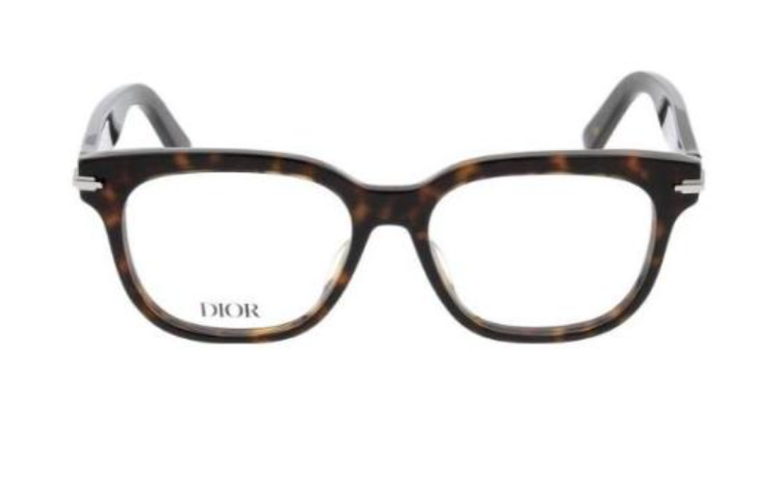 DIOR - Rectangular Eyeglass Frames Men's Tortoiseshell