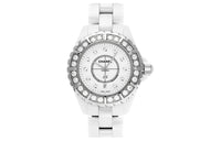 CHANEL J12 Collection Wrist Watch Quartz Movement Ceramic Strap White Dial Women's H2429