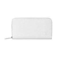 LOUIS VUITTON Epi Leather Patchwork With Cow Leather Wallet Women's White