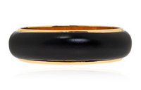SAINT LAURENT Brass Bangles Women's Black