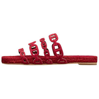 HERMES Oran Stylish Sandals Women's Red